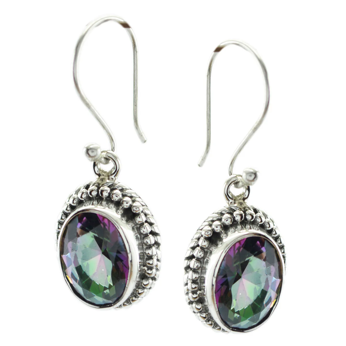 Mystic Quartz American Stella multiple Dangle multicolor Sterling Silver Earring - Image 2
