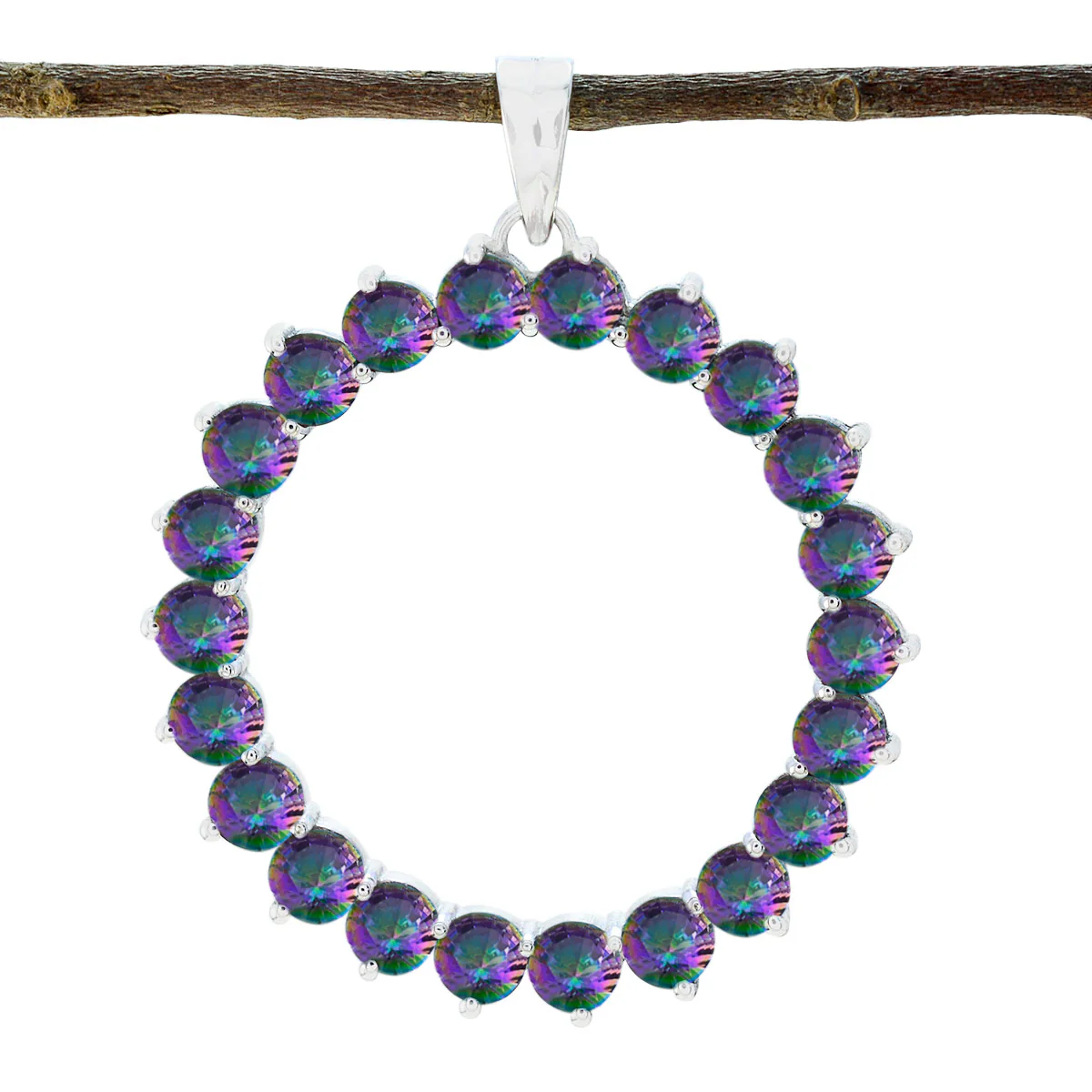 Mystic Quartz Essential Egyptian 92.5 Silver multiple Isadora Engagement multicolor Pendant Jewellery