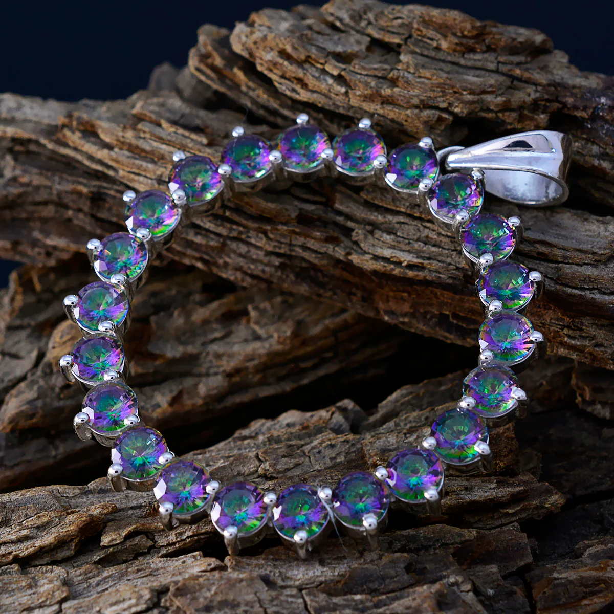 Mystic Quartz Essential Egyptian 92.5 Silver multiple Isadora Engagement multicolor Pendant Jewellery - Image 2