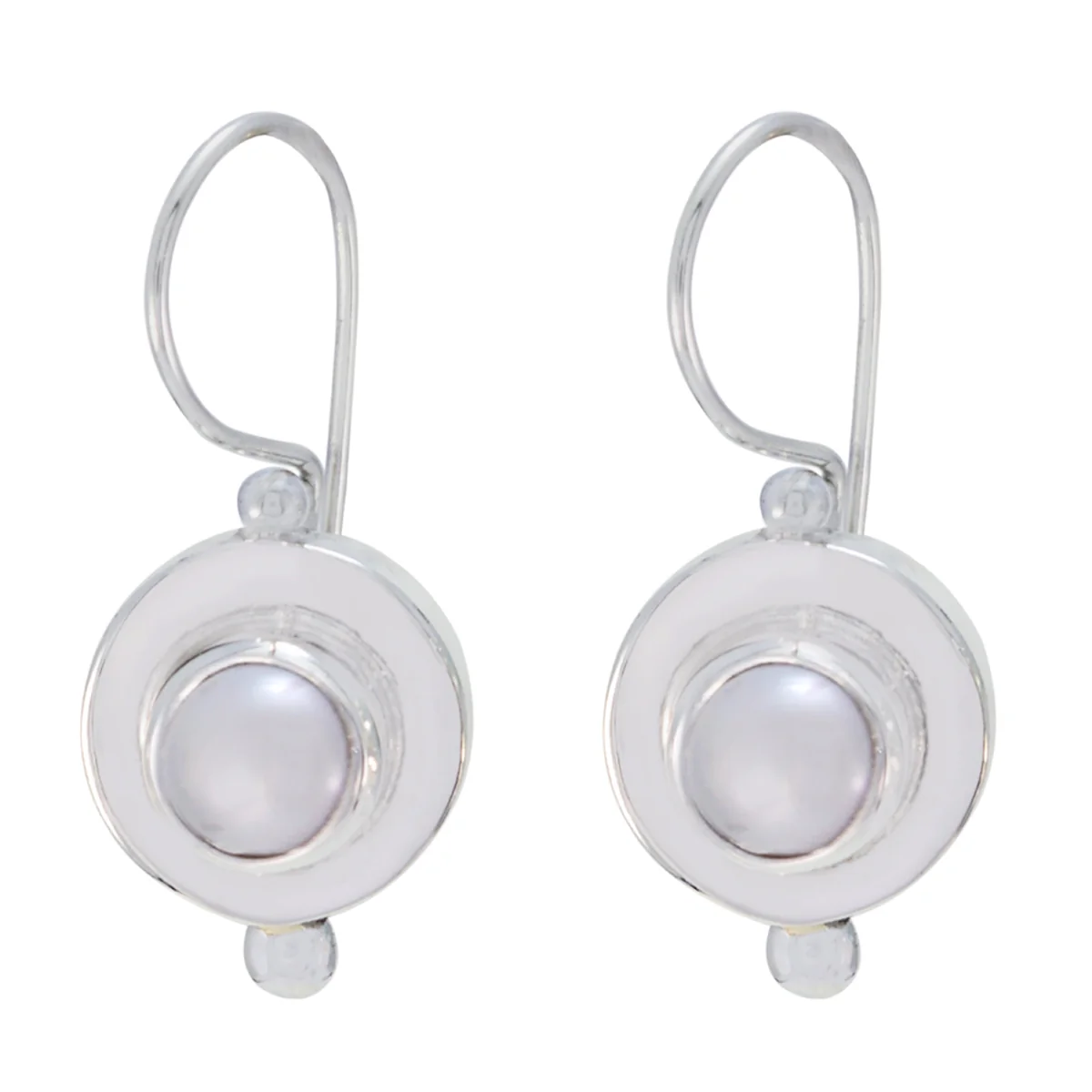 Pearl American Laura multiple Dangle White 925 Sterling Silver Earring