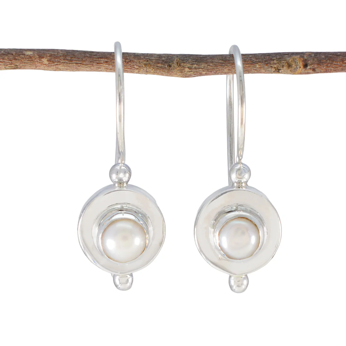 Pearl Korean Mariana multiple Dangle White 925 Silver Earring