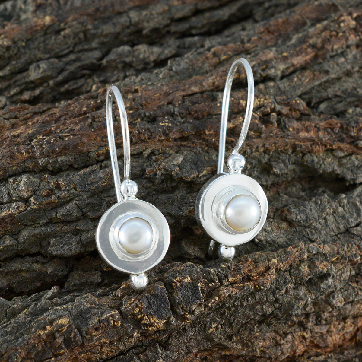 Pearl Korean Mariana multiple Dangle White 925 Silver Earring - Image 3