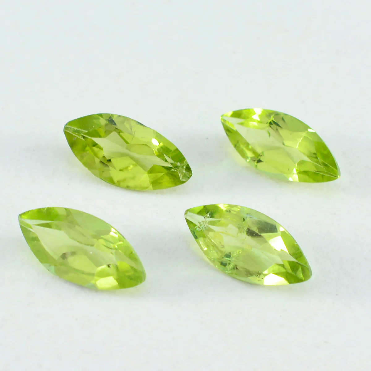 Peridot 10PC Tiny 2.5x5 MM Marquise Faceted Green Natural Semi Precious Gems - Image 2