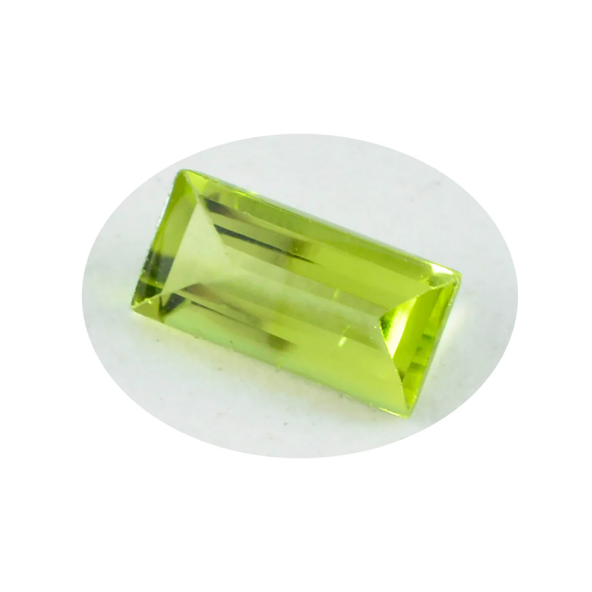 Peridot 10PC Tiny 2x4 MM Baguette Faceted Green Brilliant Semi Precious Loose Gems