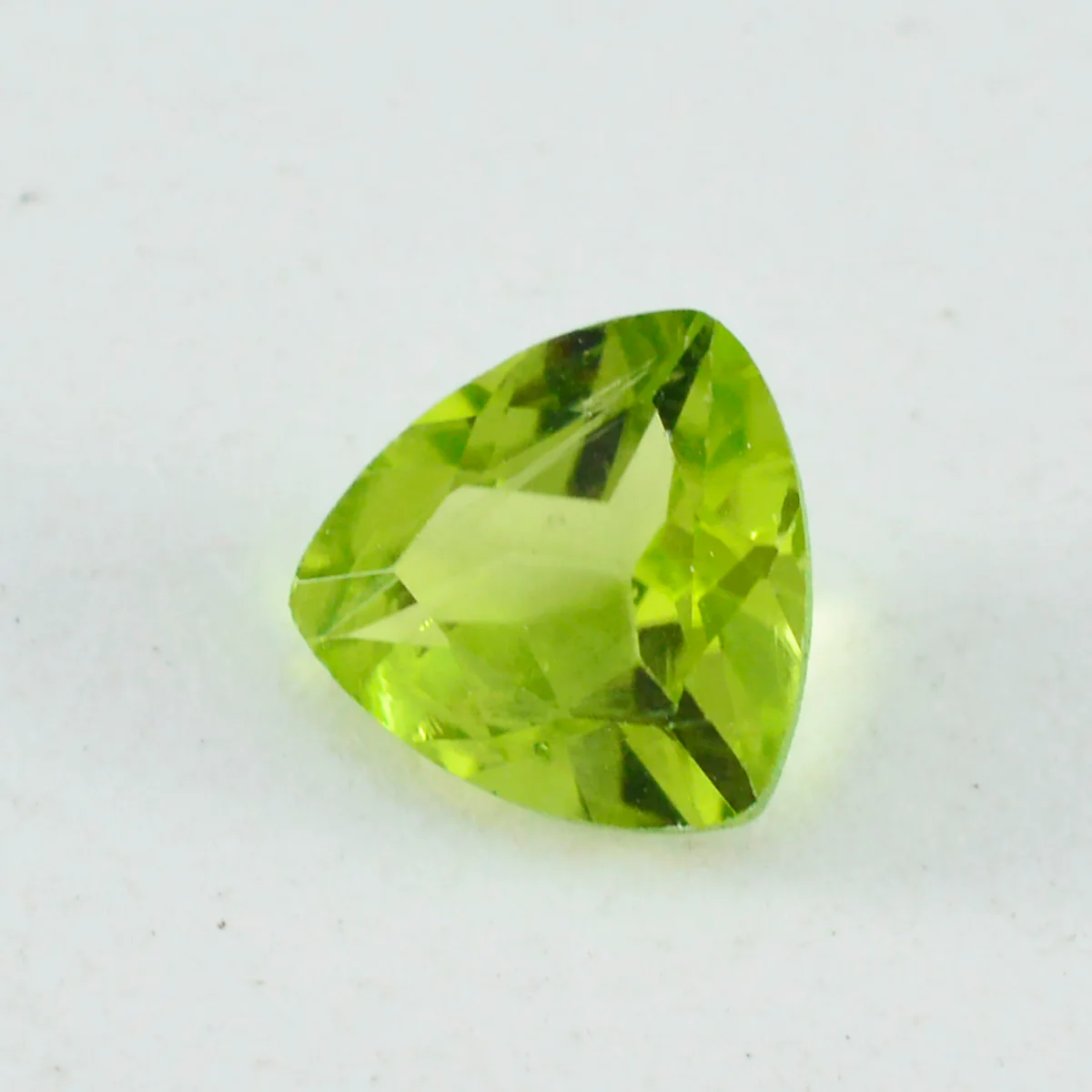 Peridot 1PC Chunky 13x13 MM Triangle Faceted Green Natural Semi Precious Gems