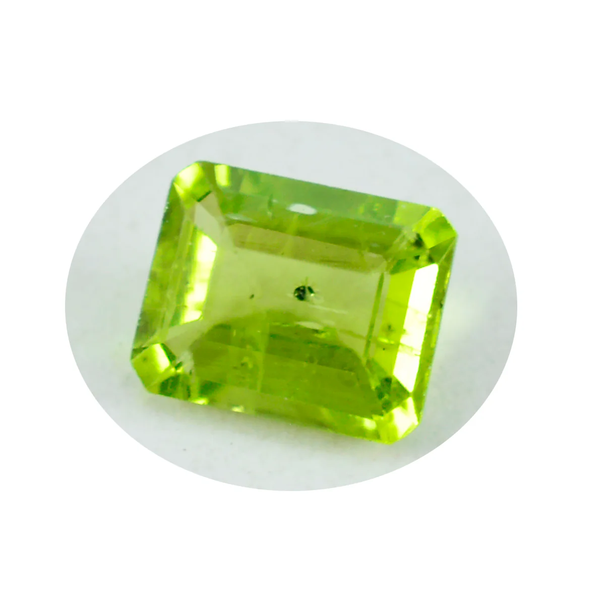 Peridot 1PC Chunky 13x18 MM Emerald Faceted Green Sparkling Semi Precious Gems - Image 2
