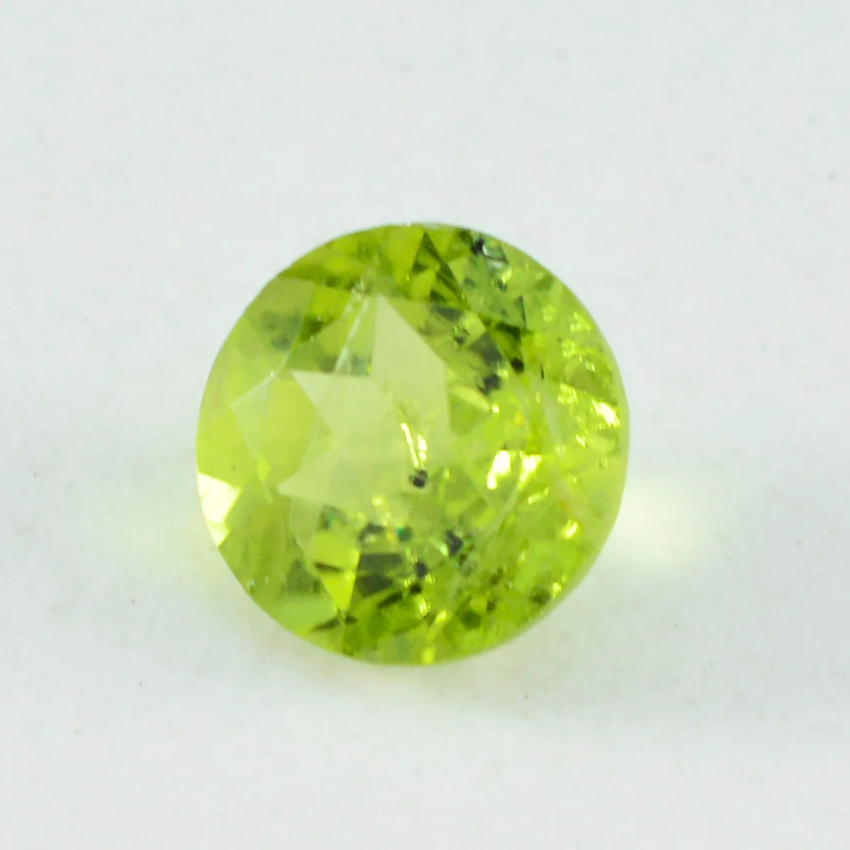 Peridot 1PC Chunky 16x16 MM Round Faceted Green Pure Semi Precious Loose Gemstones - Image 3
