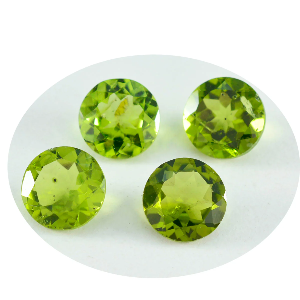 Peridot 1PC Large 11x11 MM Round Faceted Green Fine Semi Precious Loose Gemstone