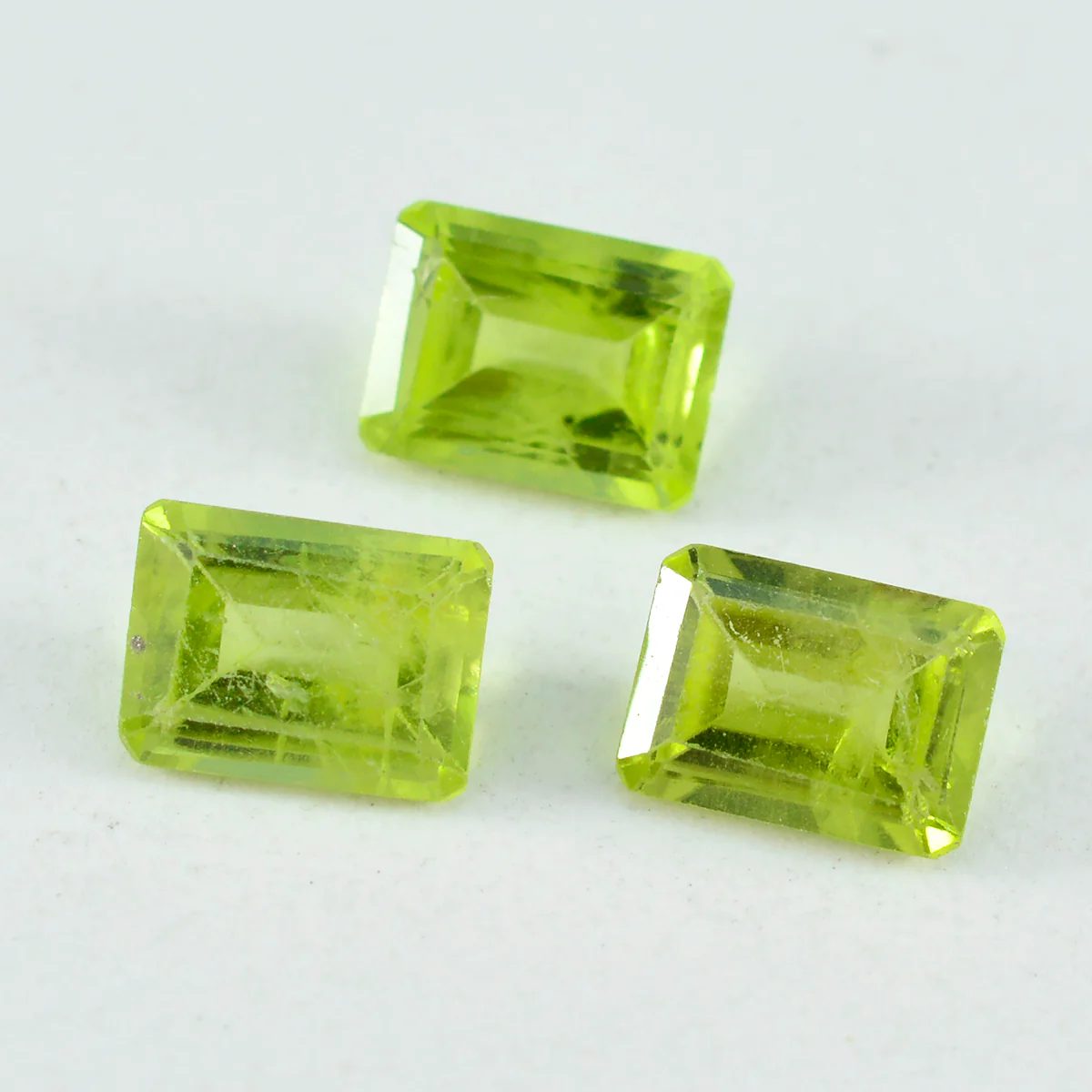 Peridot 1PC Large 8x12 MM Emerald Faceted Green Superior Semi Precious Gems - Image 3