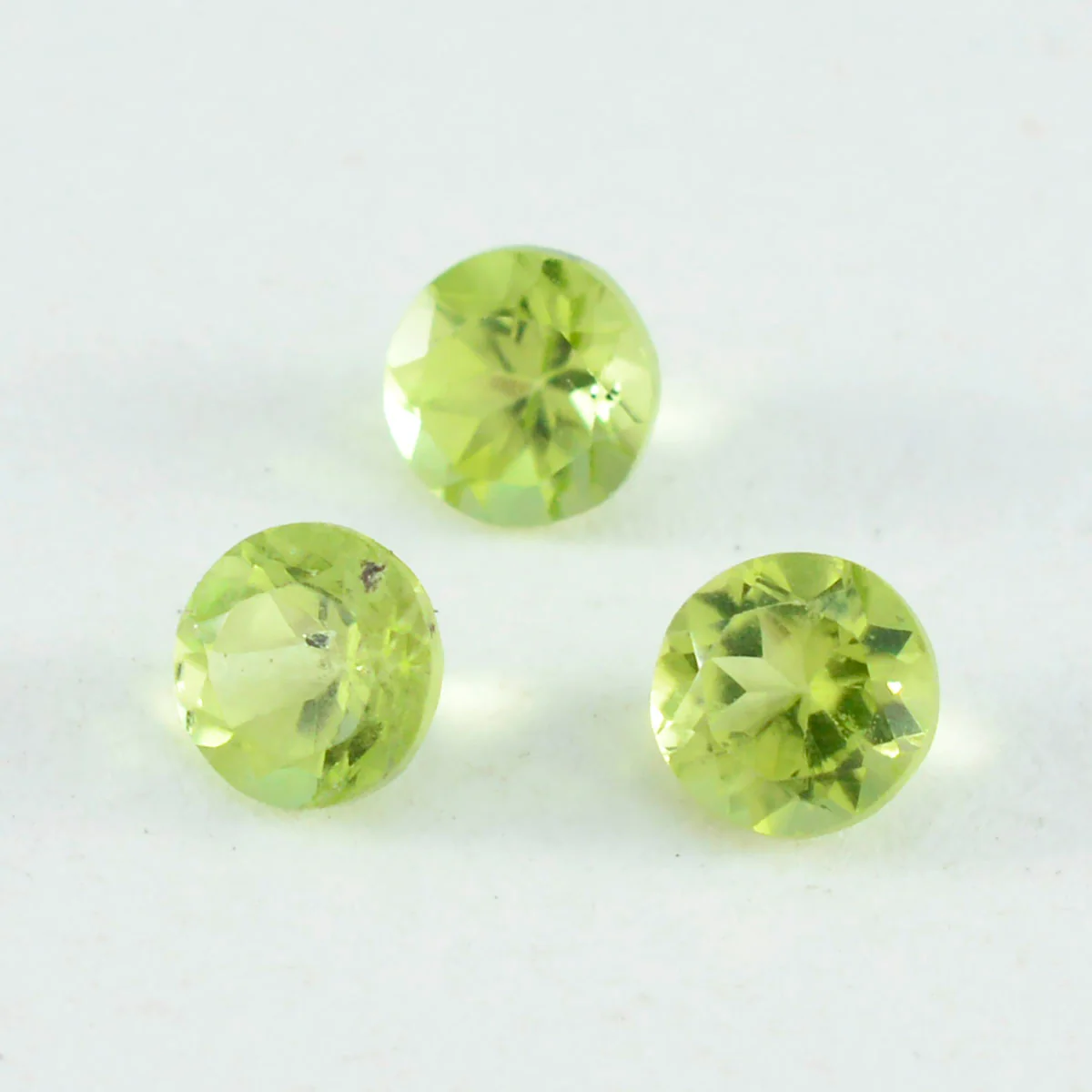 Peridot 1PC Small 8x8 MM Round Faceted Green Luster Semi Precious Loose Gemstones - Image 4