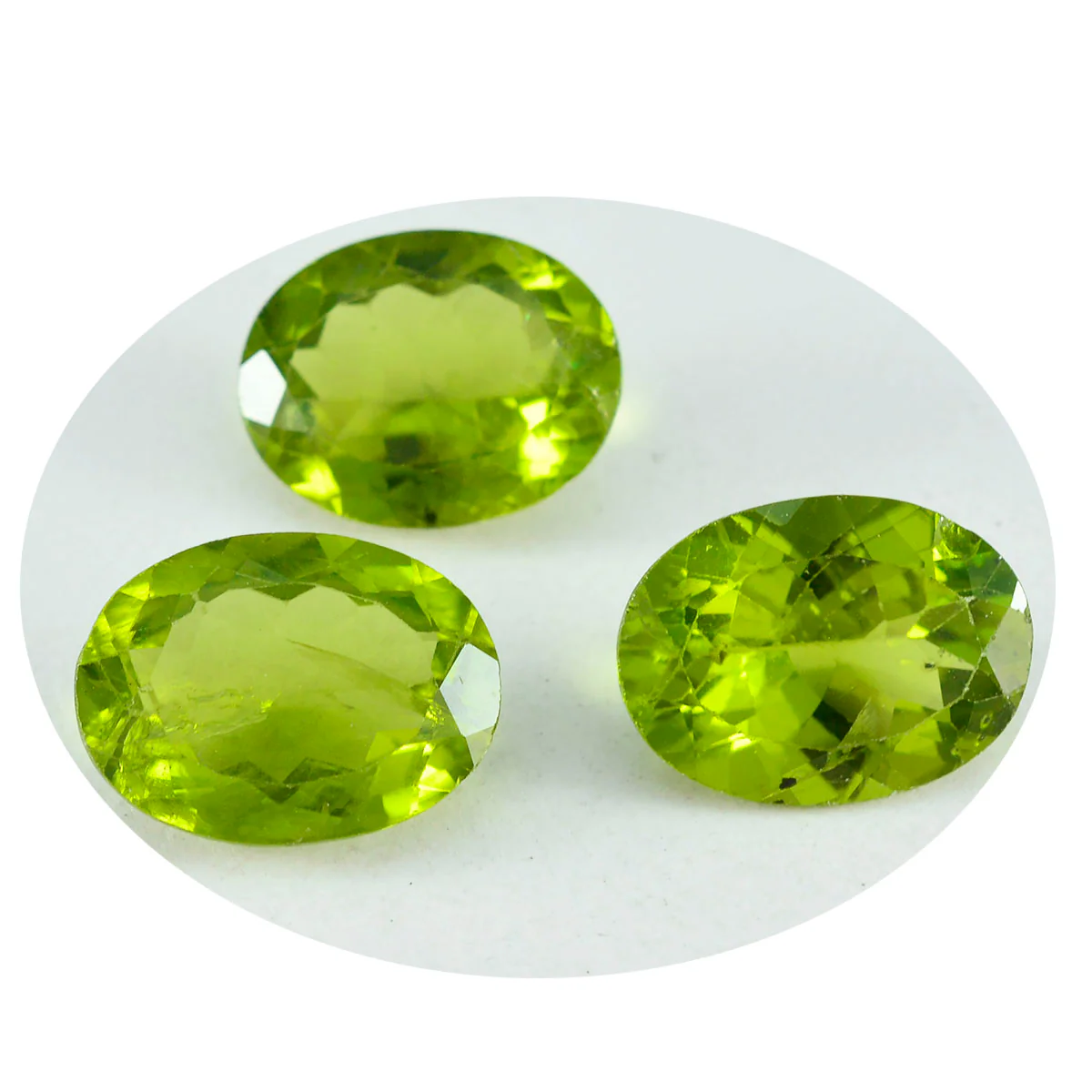 Peridot 1PC Tiny 3x5 MM Oval Faceted Green Genuine Semi Precious Loose Gemstones - Image 3