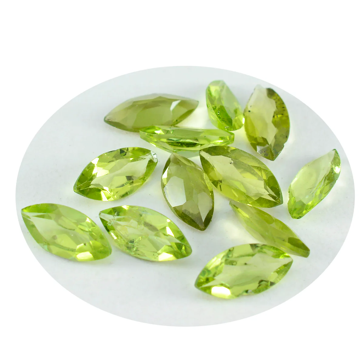 Peridot 1PC Tiny 4x8 MM Marquise Faceted Green Superior Semi Precious Loose Gemstone - Image 4