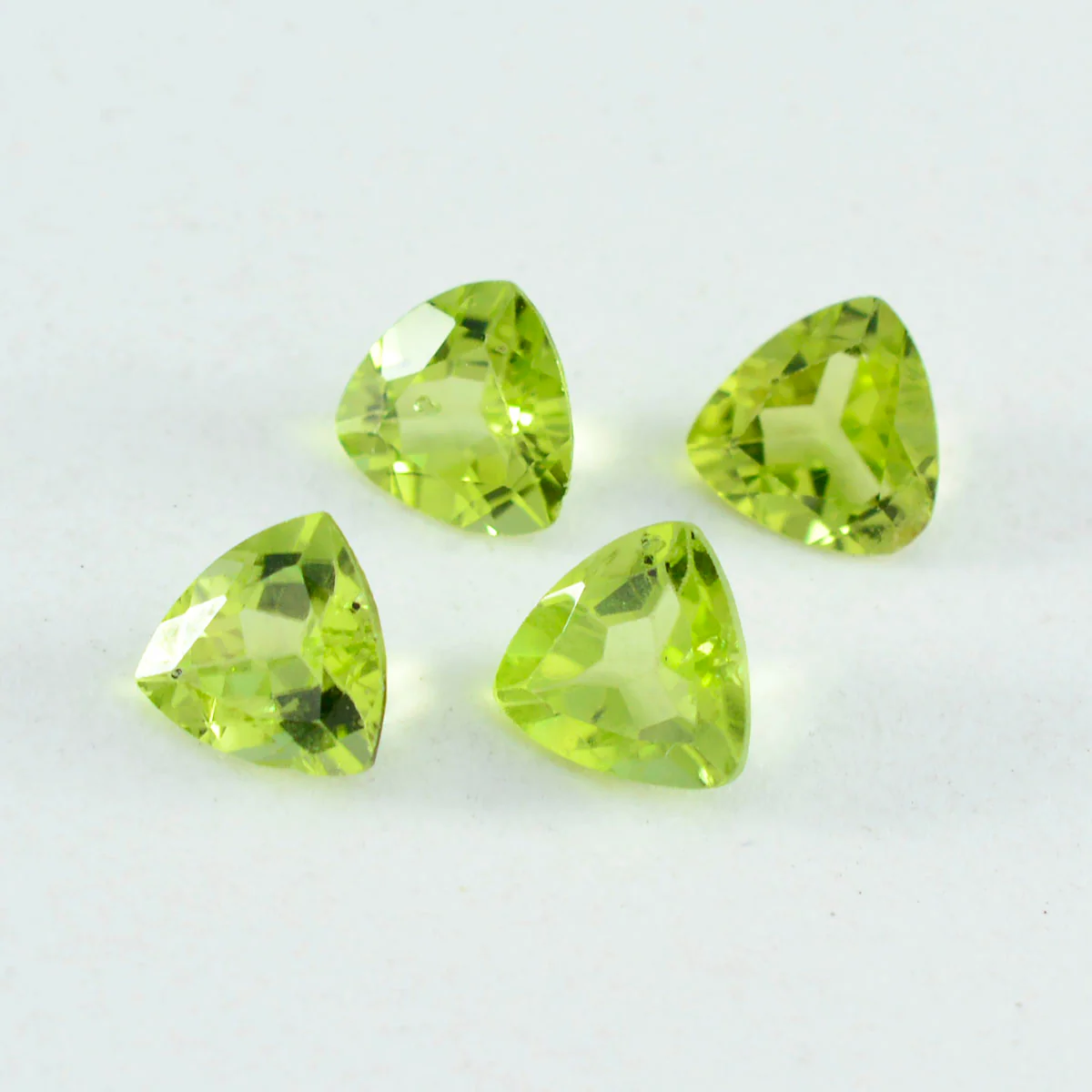 Peridot 1PC Tiny 5x5 MM Triangle Faceted Green Sparkling Semi Precious Gems - Image 3