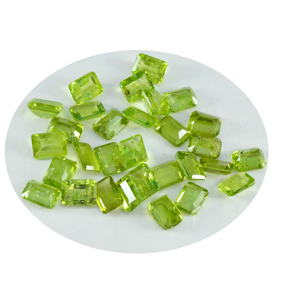 Peridot 1PC Tiny 5x7 MM Emerald Faceted Green Luster Semi Precious Loose Gems - Image 2