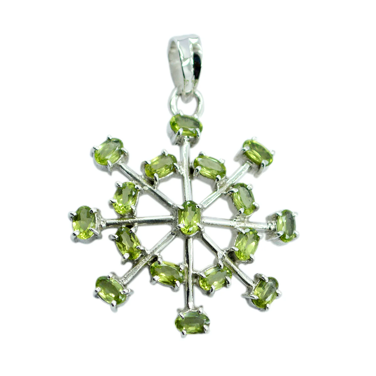 Peridot Classic Egyptian 925 Silver multiple Joaquina Romantic Green Pendant Jewelry - Image 2