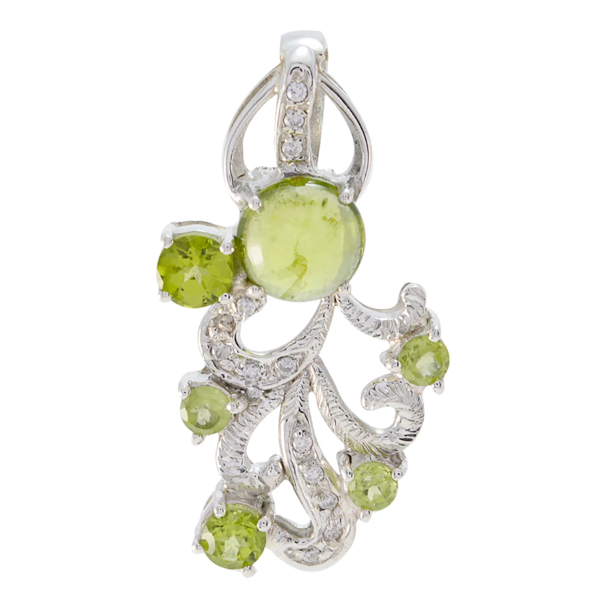 Peridot Edgy Middle Eastern Sterling Silver multiple Daniela valentine Green Pendant Jewellery