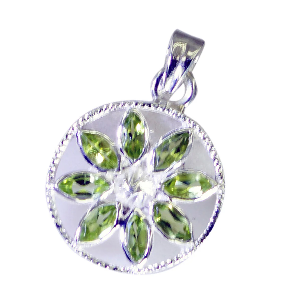 Peridot Eye-catching Latin American 92.5 Silver multiple Riley valentine Green Pendant Jewellery - Image 3