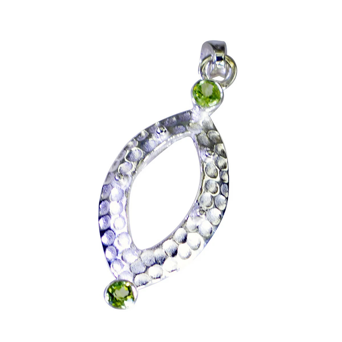 Peridot Featherlight Turkish Sterling Silver Toi et Moi Grace Fairytale Green Pendant Jewellery - Image 3