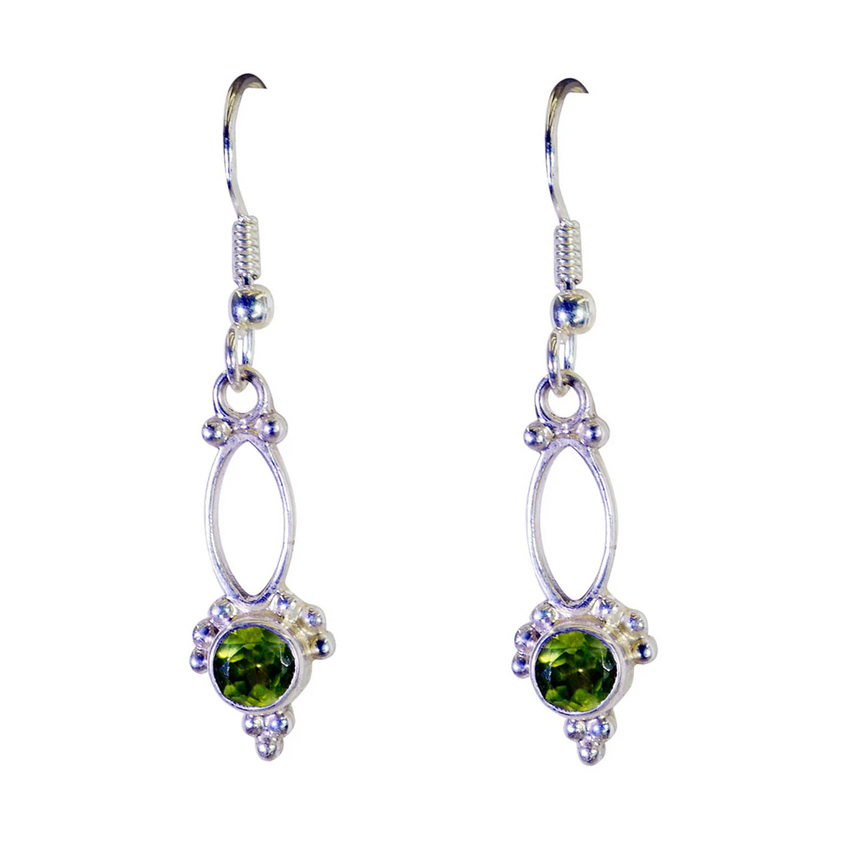 Peridot Mexican Addison multiple Dangle Green Silver Earring