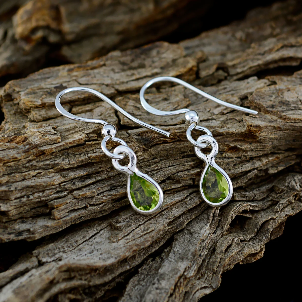 Peridot Moroccan Natalia multiple Dangle Green Sterling Silver Earring - Image 4