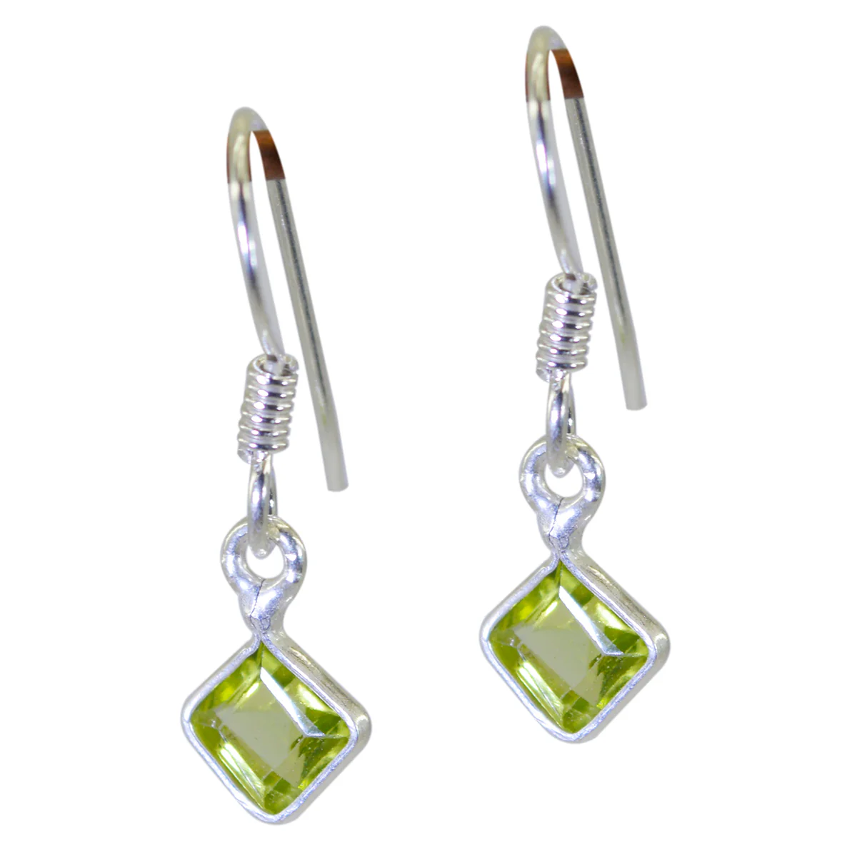 Peridot Spanish Noelia multiple Dangle Green Sterling Silver Earring