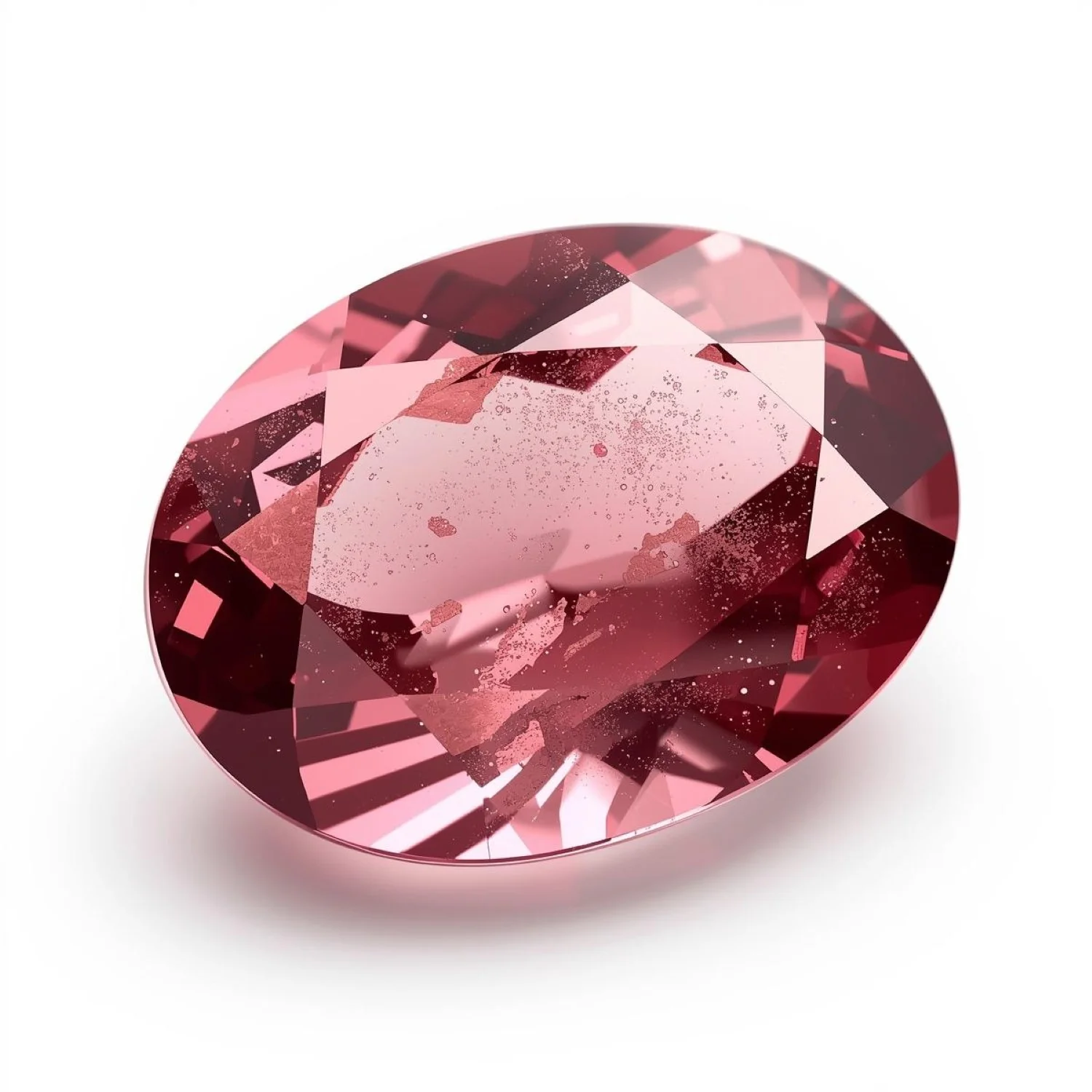 Pink Tourmaline 1PC Chunky 12x16 MM Oval Faceted Pink Natural Semi Precious Loose Gemstone