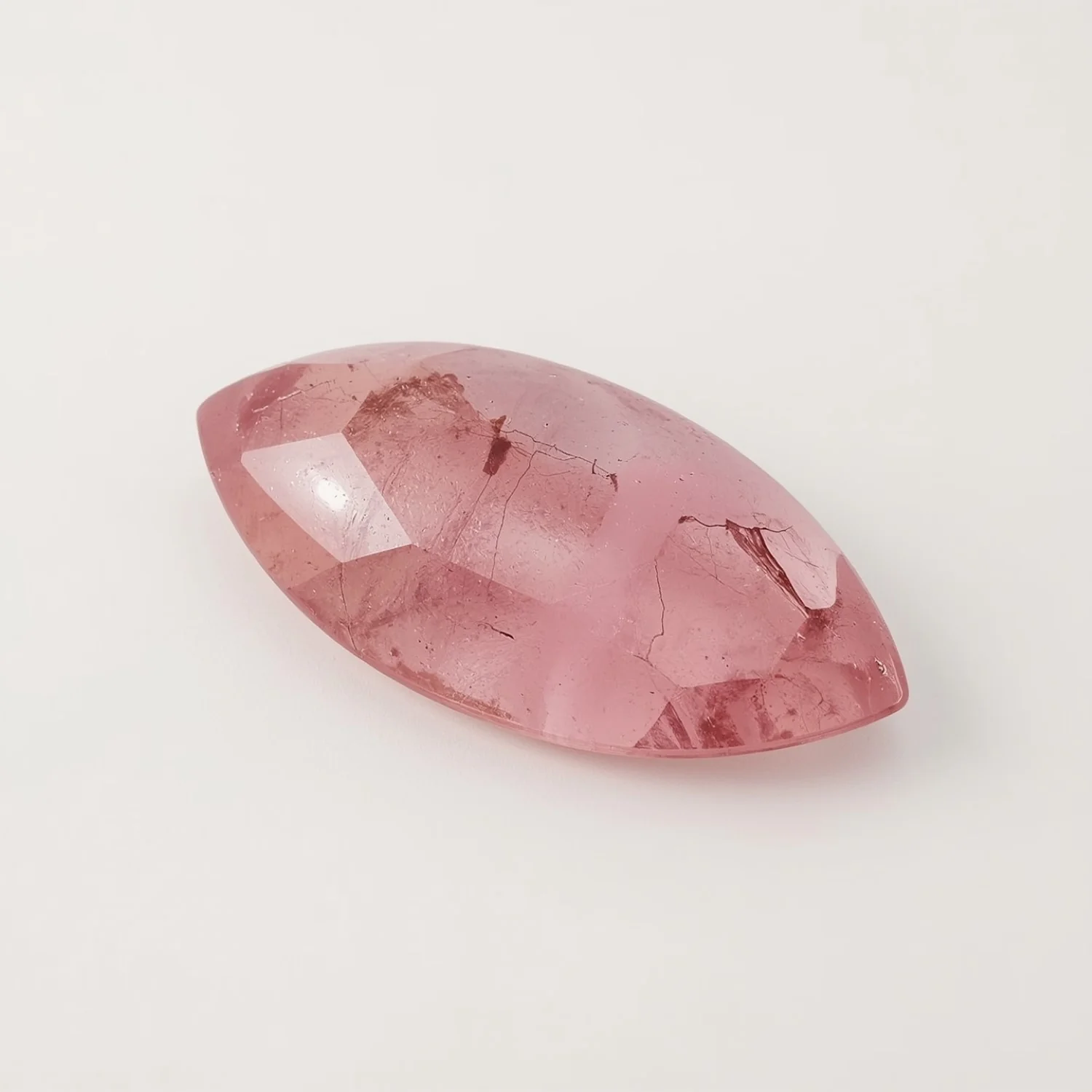 Pink Tourmaline 1PC Large 8x16 MM Marquise  Cabochon Pink Lustrous semi Precious Gems - Image 2