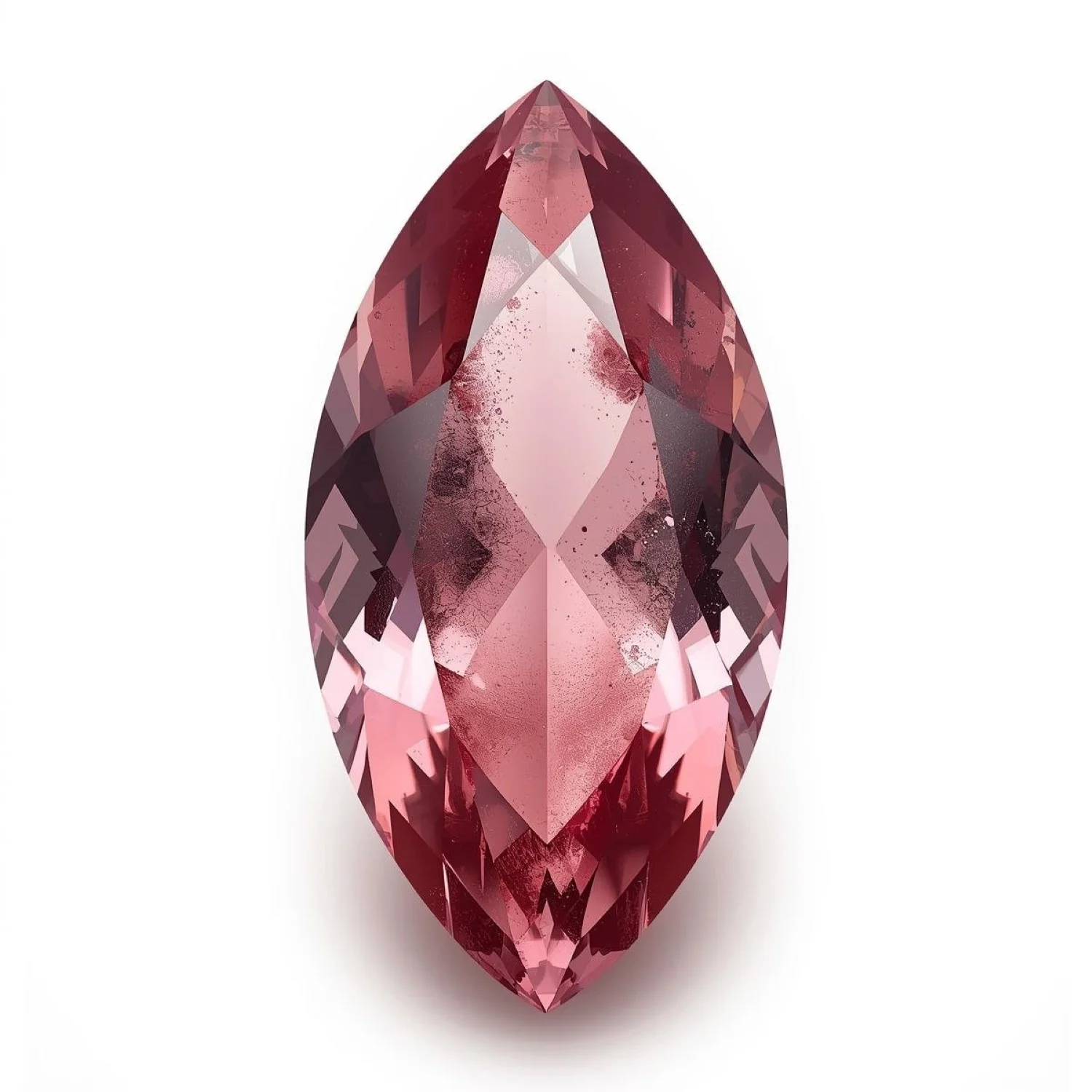 Pink Tourmaline 1PC Small 5x10 MM Marquise Faceted Pink Fine Semi Precious Gems - Image 2