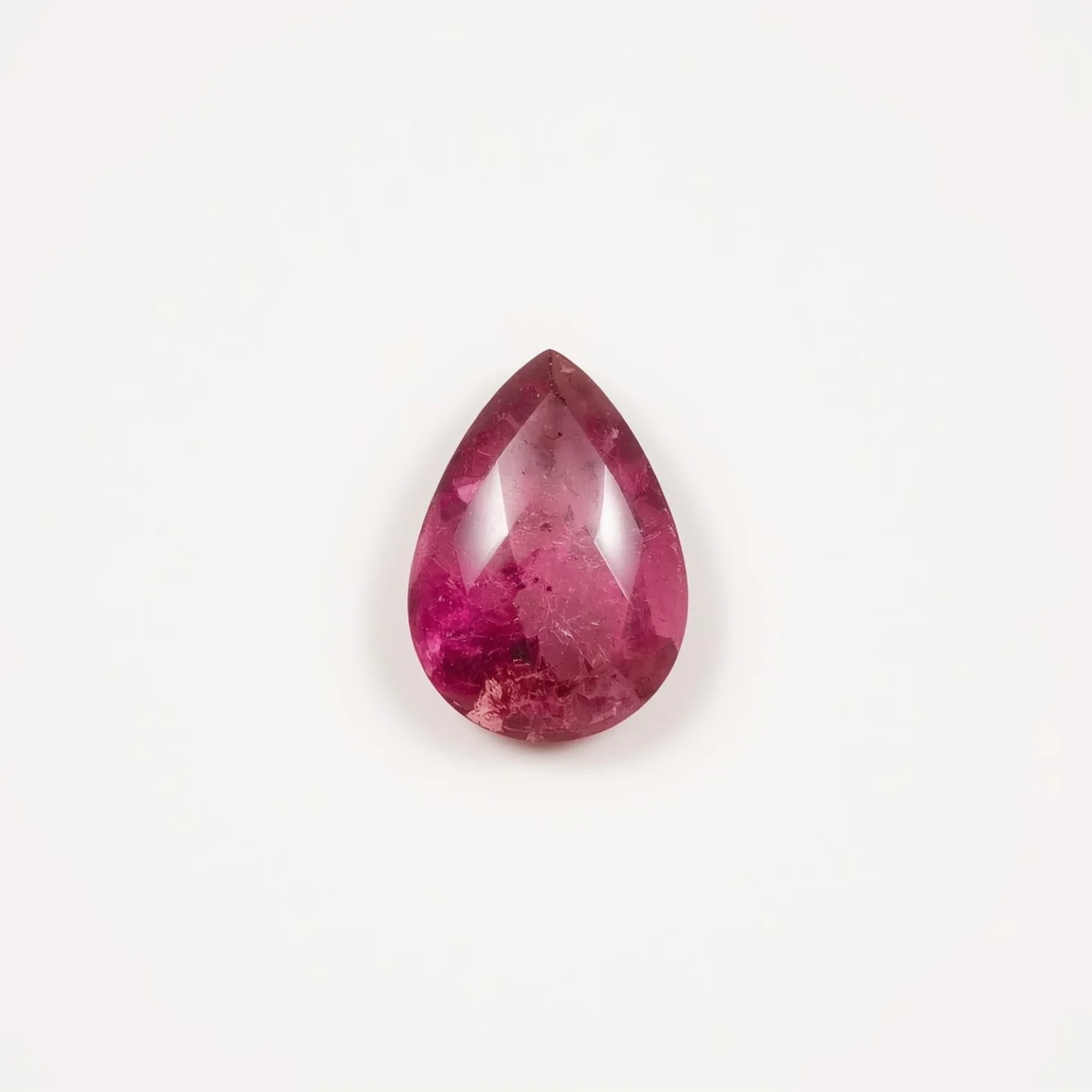 Pink Tourmaline 1PC Small 7x9 MM Pear Cabochon Pink Splendid semi Precious Loose Gemstone