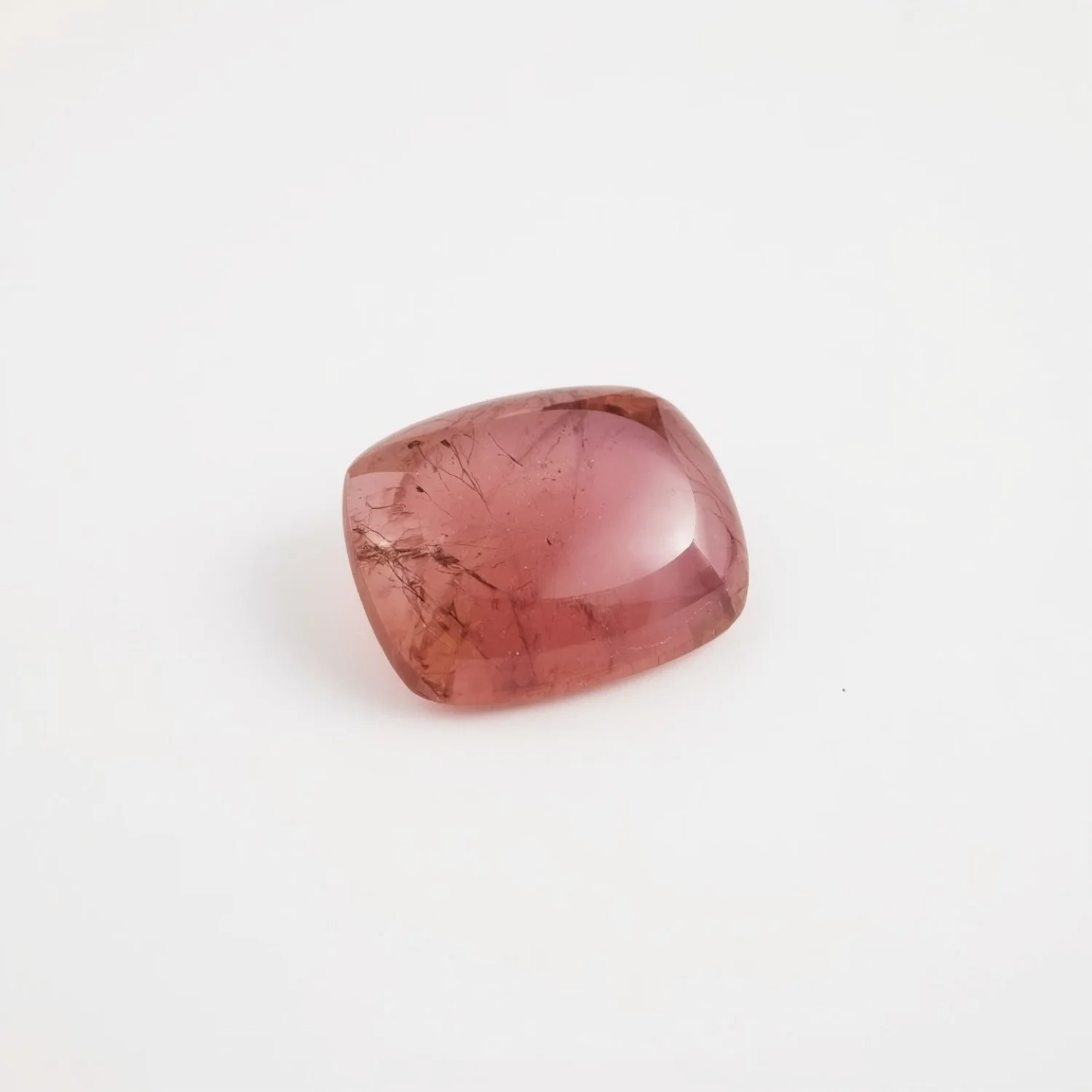 Pink Tourmaline 1PC Tiny 5x7 MM Emerald Cabochon Pink Luster semi Precious Loose Gemstones