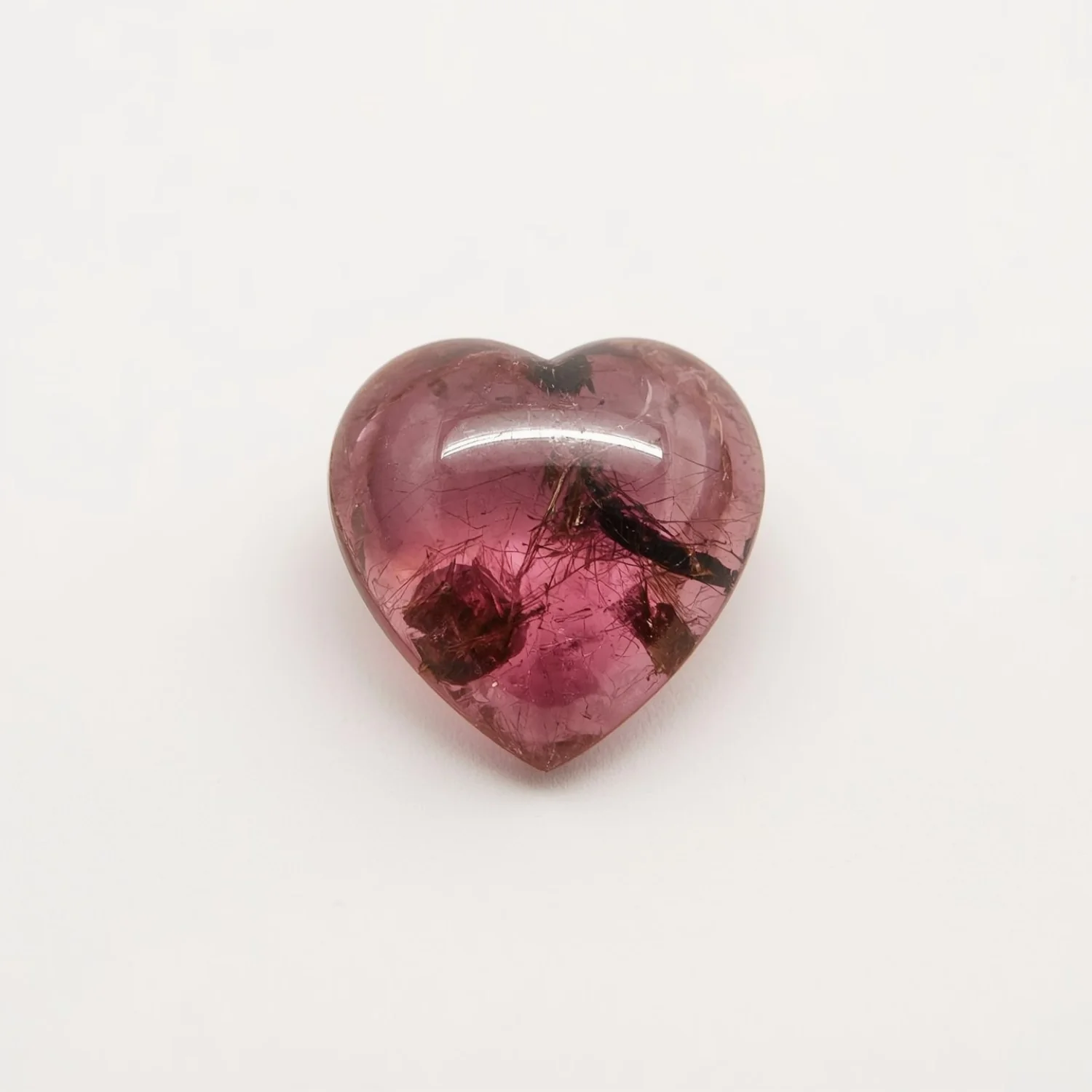Pink Tourmaline 1PC Tiny 6x6 MM Heart Cabochon Pink Superior semi Precious Gems