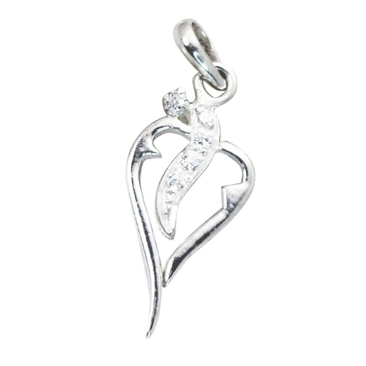 Plain Essential American Sterling Silver plain Fernanda Armor Gray Pendant Jewellery - Image 3