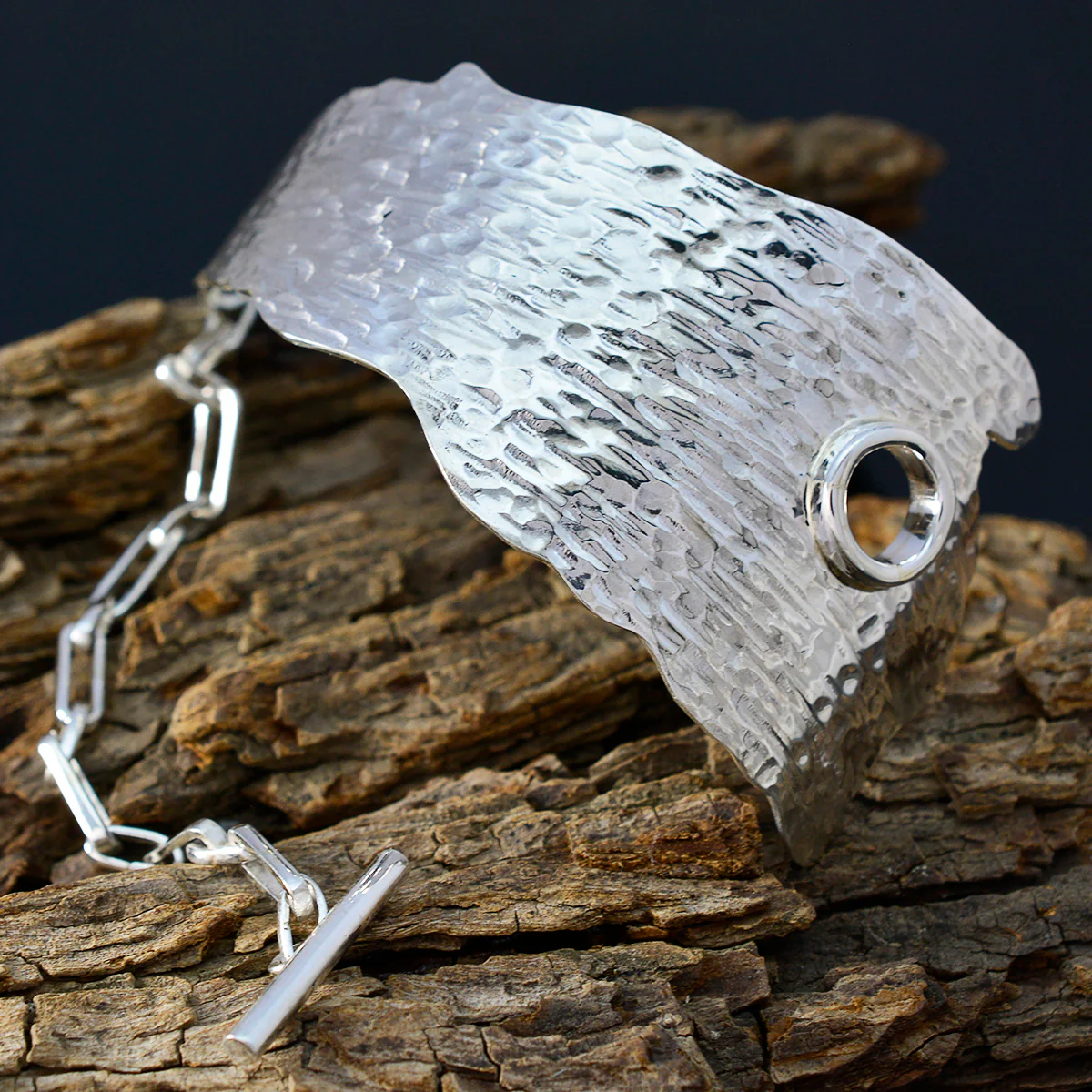 Plain Special Moment Edgy Silver 925 Silver Cuff Bracelet - Image 4