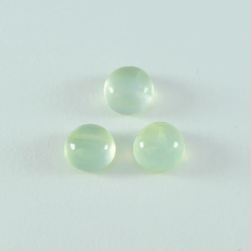 Prehnite 10PC Tiny 4x4 MM Round Cabochon Green Splendid semi Precious Gems - Image 4
