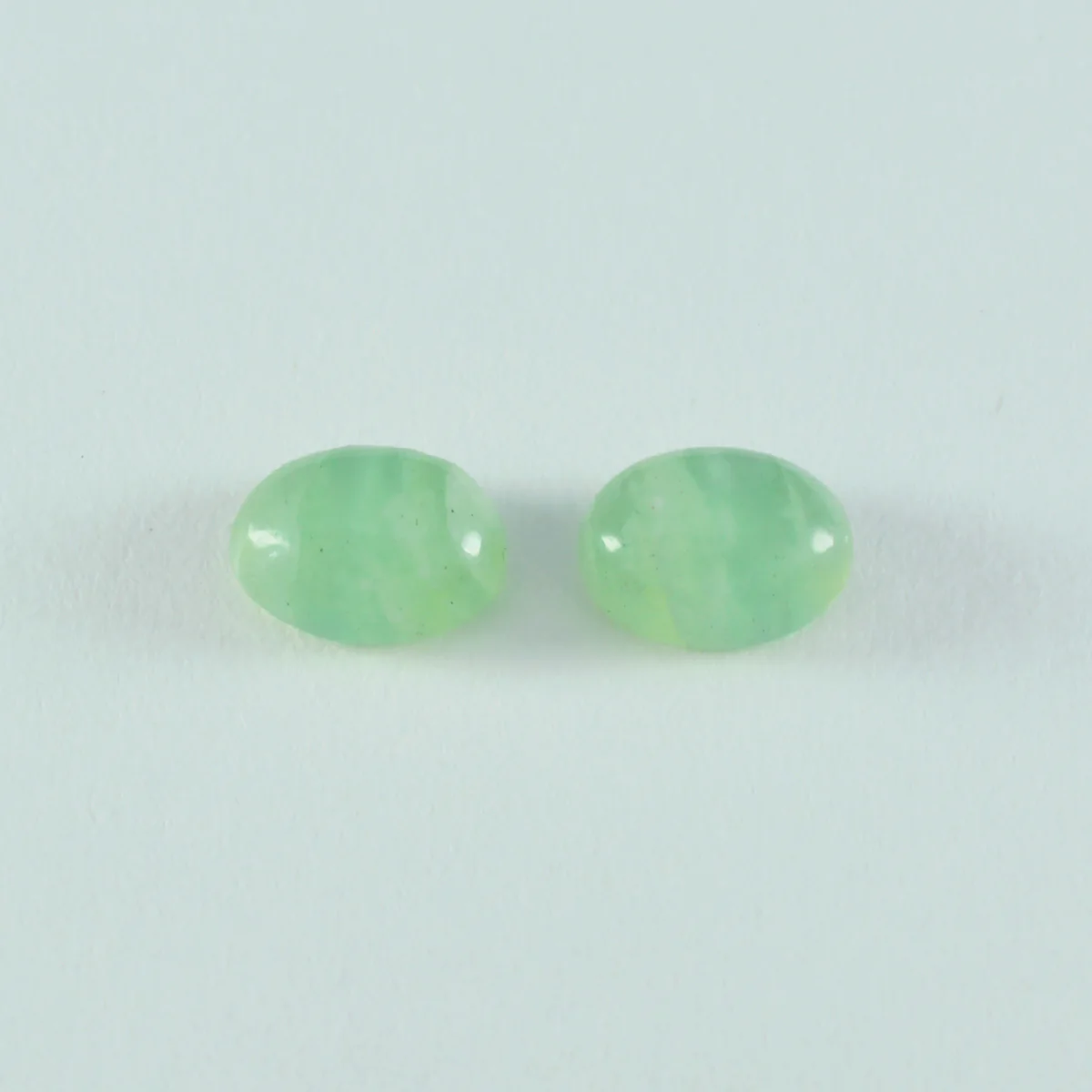 Prehnite 10PC Tiny 4x6 MM Oval Cabochon Green Lustrous semi Precious Semi Precious Gemstone - Image 3