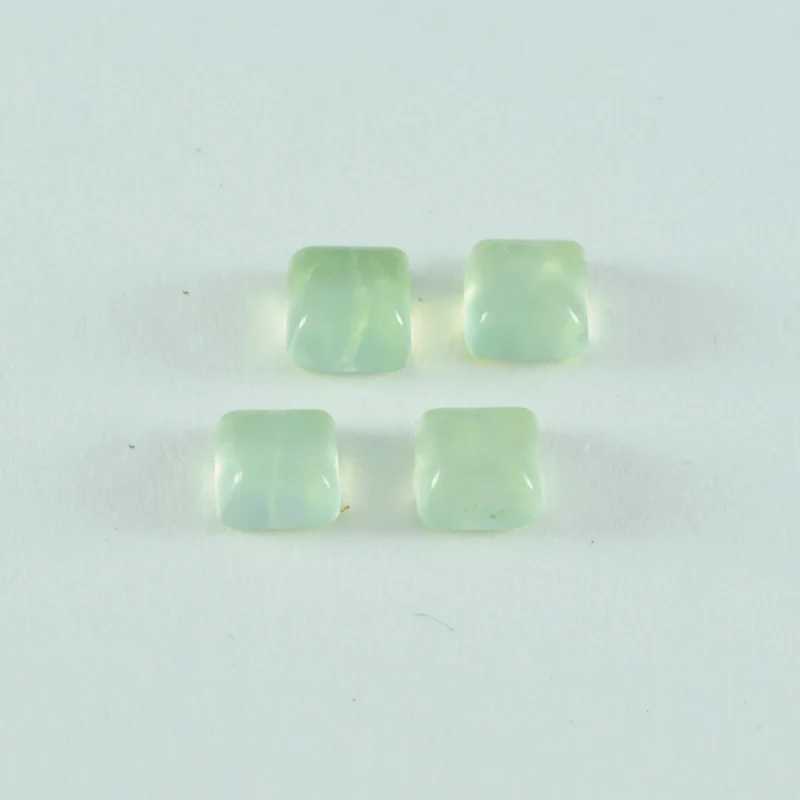 Prehnite 1PC Small 7x7 MM Square Cabochon Green Splendid semi Precious Loose Gemstone