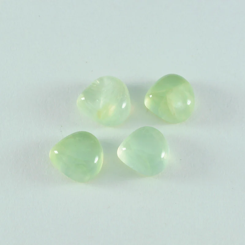 Prehnite 1PC Small 8x8 MM Heart Cabochon Green High-Quality semi Precious Precious Gemstone