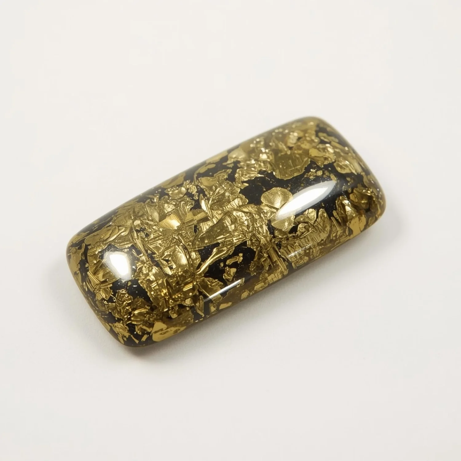 Pyrite 10PC Tiny 3x6 MM Baguette Cabochon Gray High-Quality semi Precious Loose Gems - Image 2