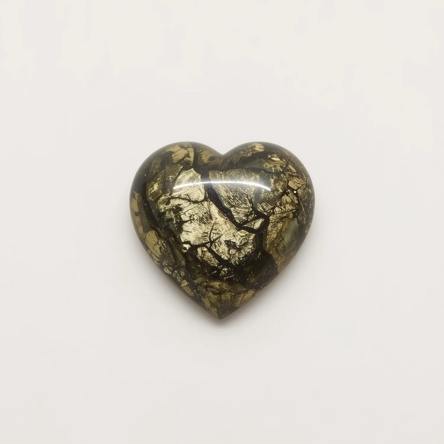 Pyrite 10PC Tiny 4x4 MM Heart Cabochon Gray Fiery semi Precious Semi Precious Gemstone