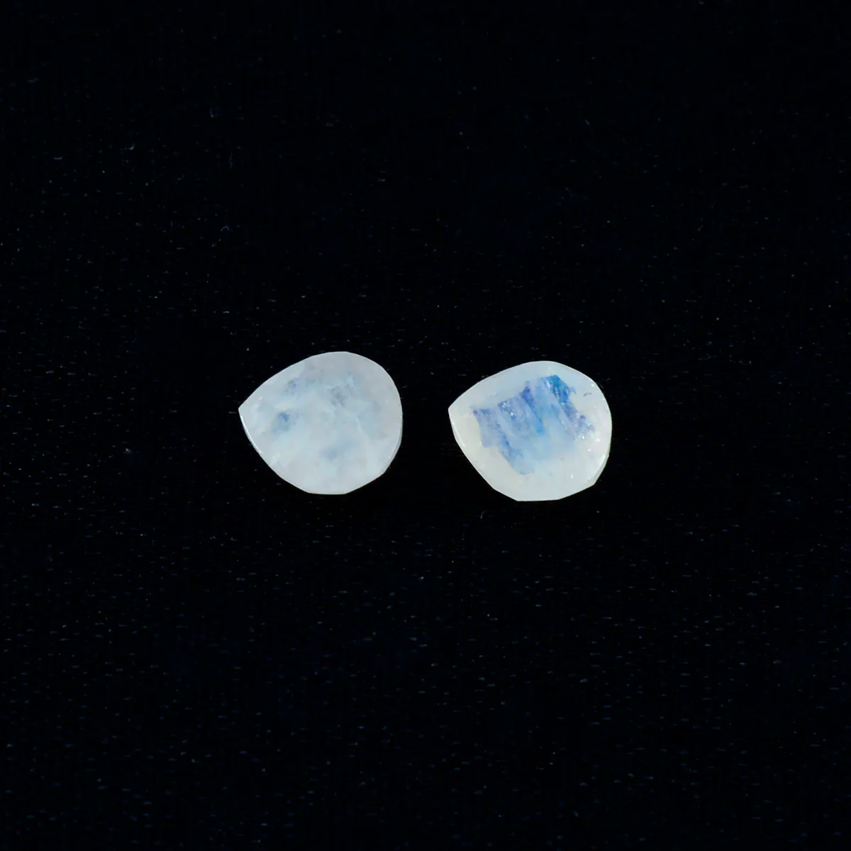 Rainbow Moonstone 1PC Small 7x7 MM Heart Faceted White Splendid Semi Precious Loose Gemstone - Image 4