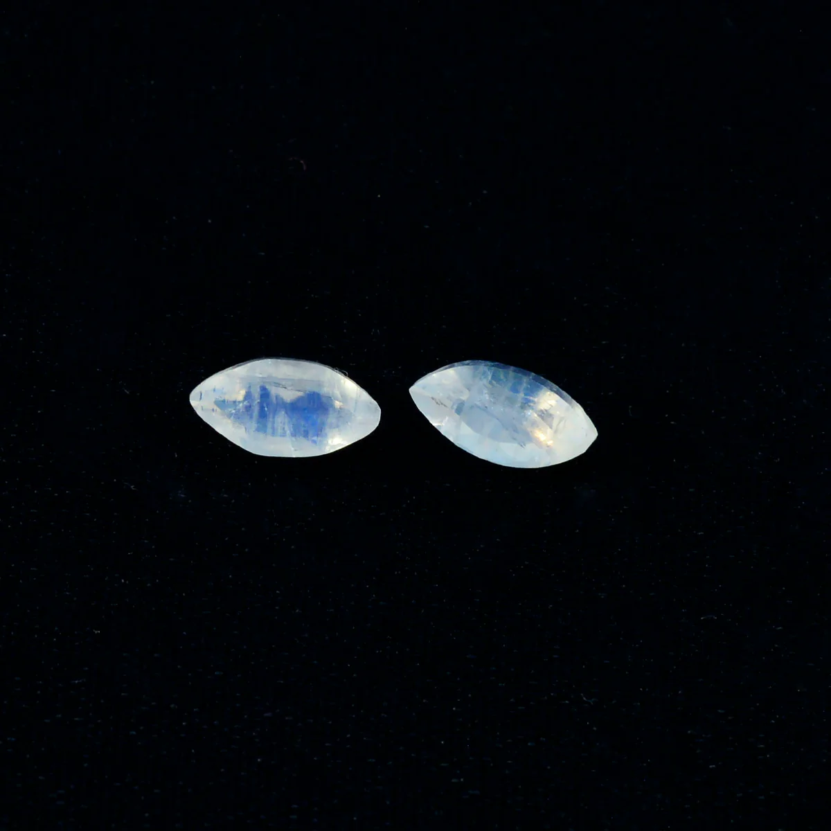 Rainbow Moonstone 1PC Tiny 4x8 MM Marquise Faceted White Sparkling Semi Precious Gems - Image 4