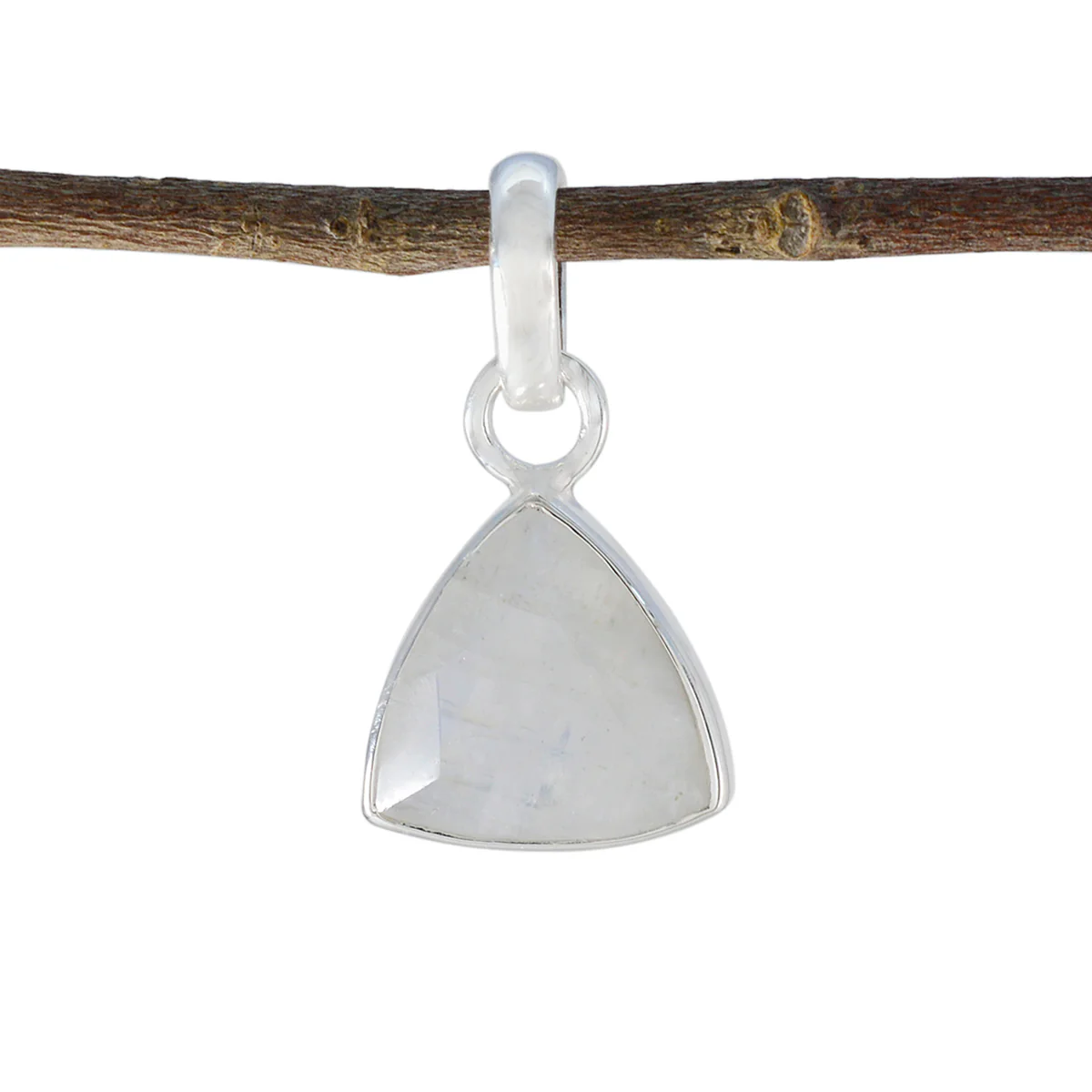 Rainbow Moonstone Dainty Egyptian Silver Solitaire Victoria Luxurious White Pendant Jewelry