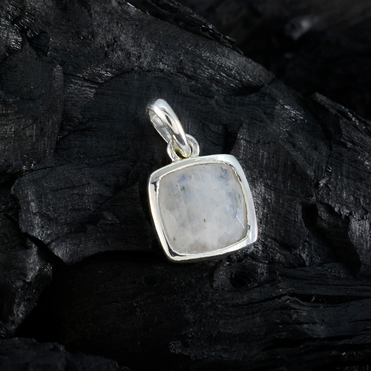 Rainbow Moonstone Dainty Spanish 92.5 Silver Solitaire Penelope Fairytale White Pendant Jewellery - Image 3