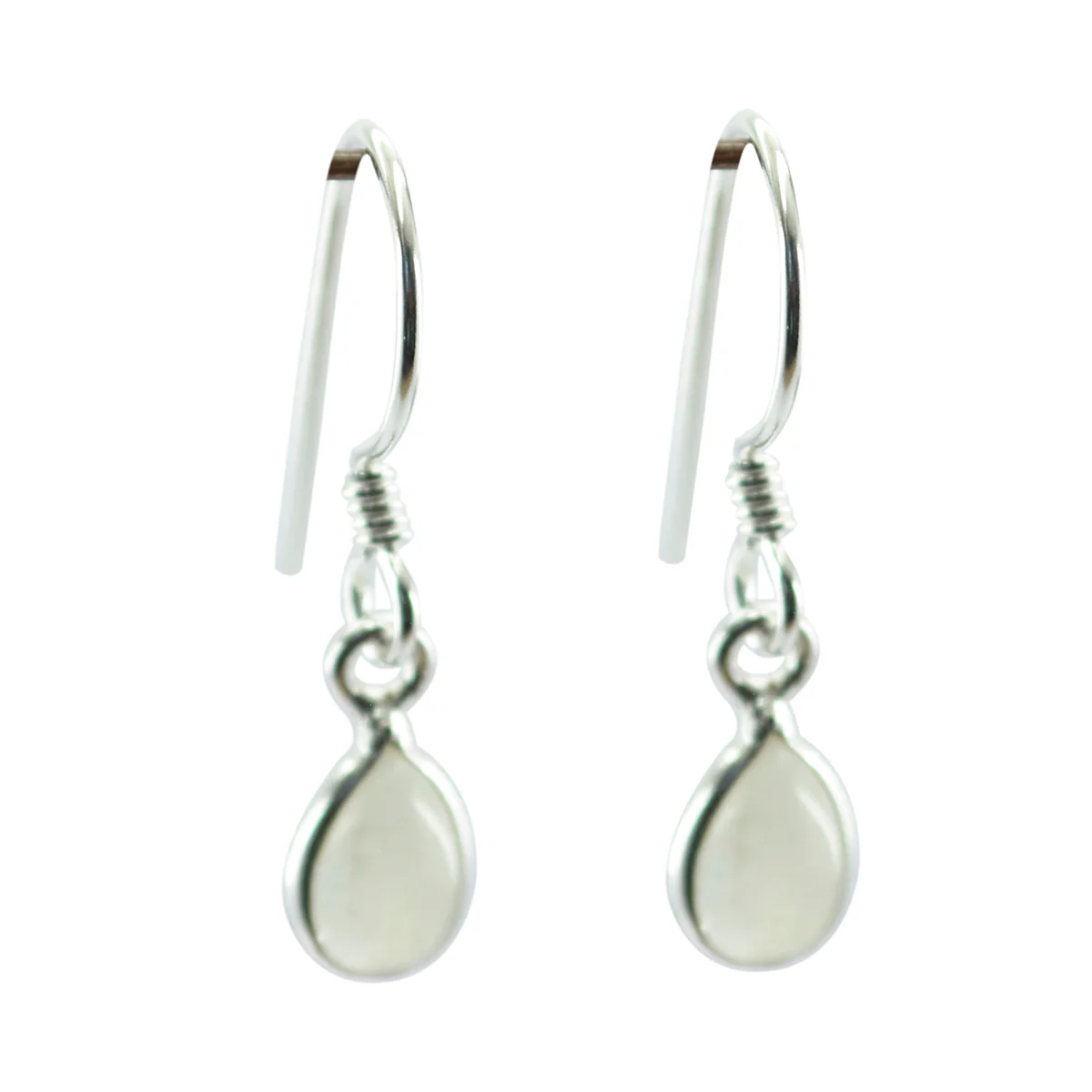 Rainbow Moonstone Mexican Haruka multiple Dangle White Sterling Silver Earring