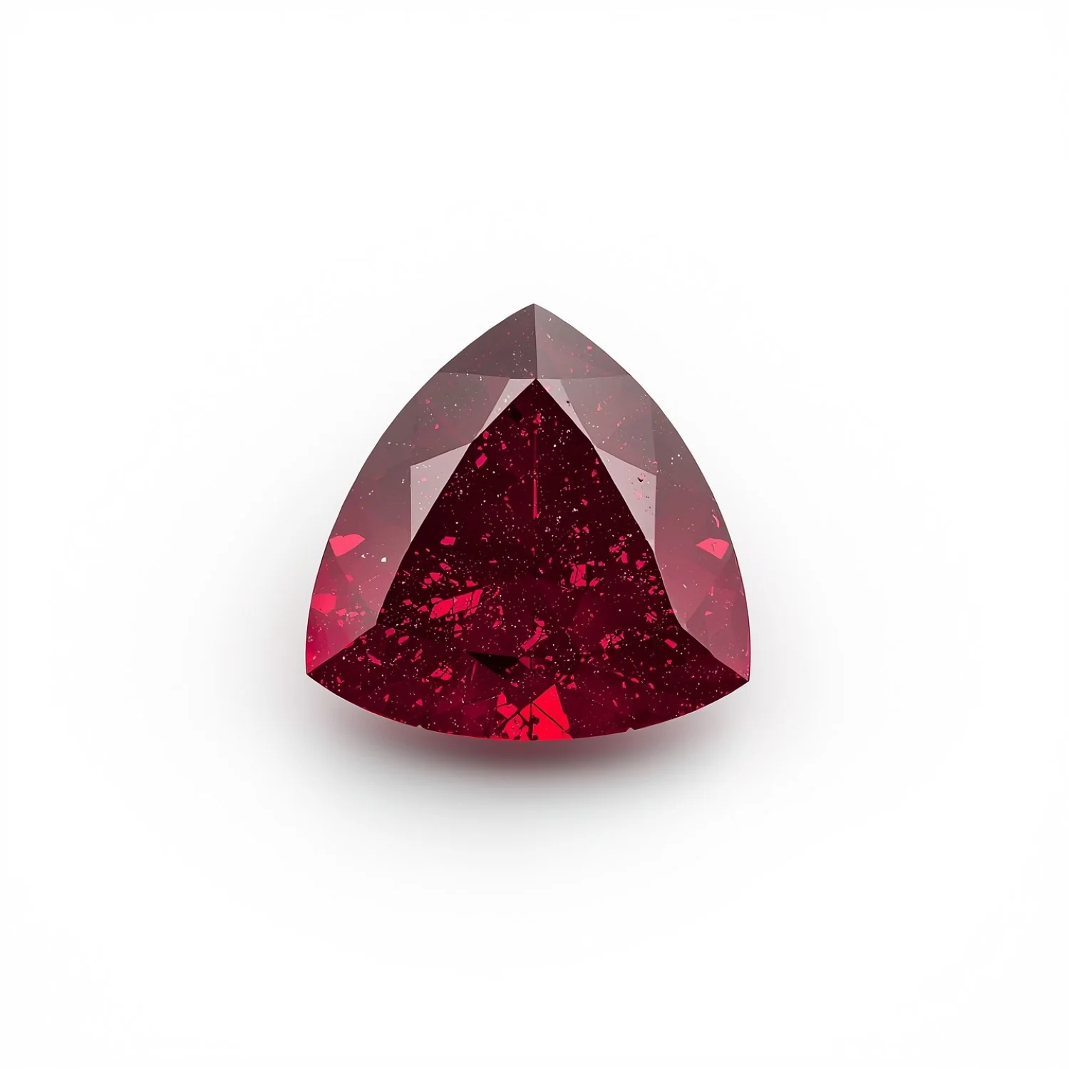 Red Jade 10PC Tiny 3x3 MM Triangle Faceted Red Fiery Semi Precious Gems