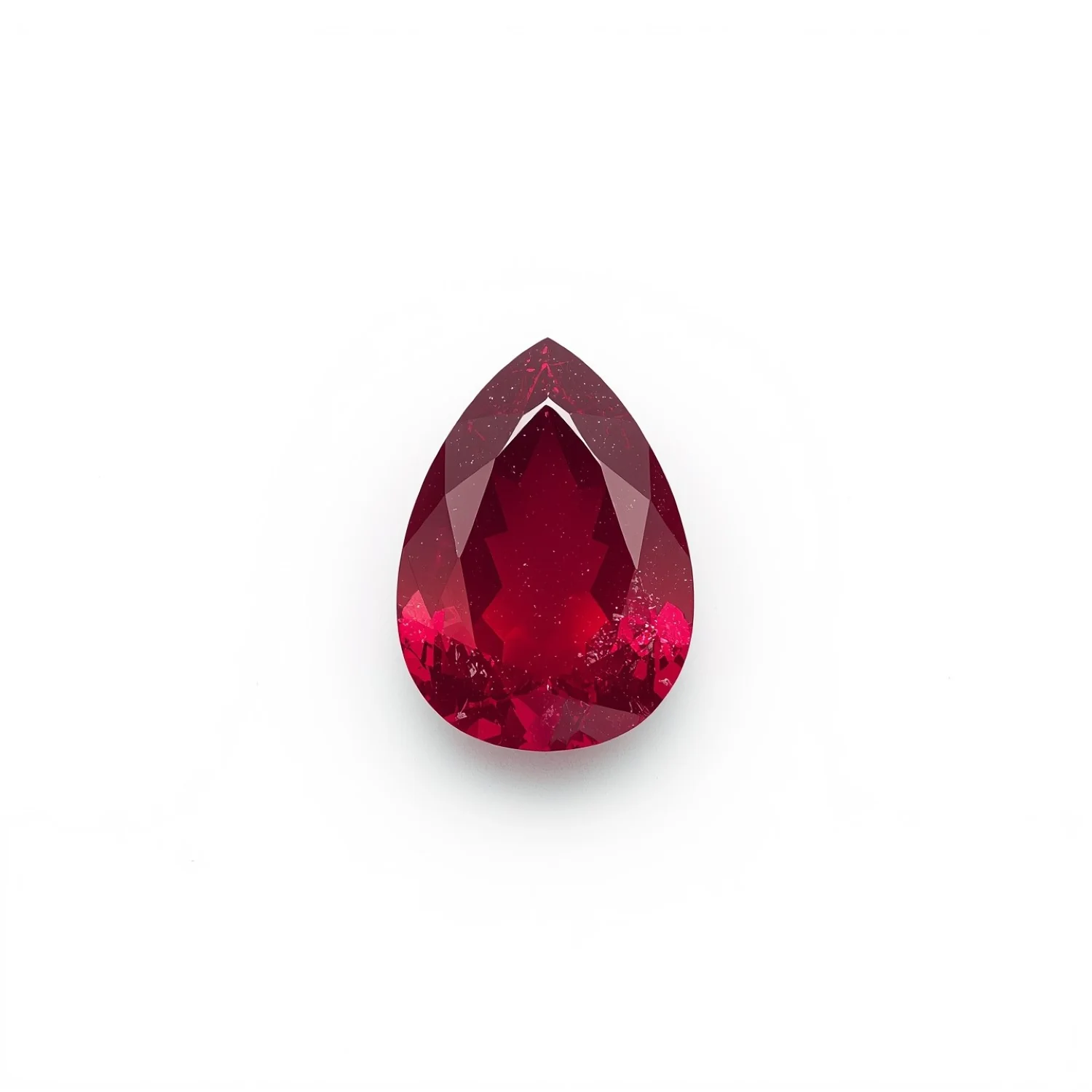 Red Jade 10PC Tiny 3x5 MM Pear Faceted Red Natural Semi Precious Loose Gemstone