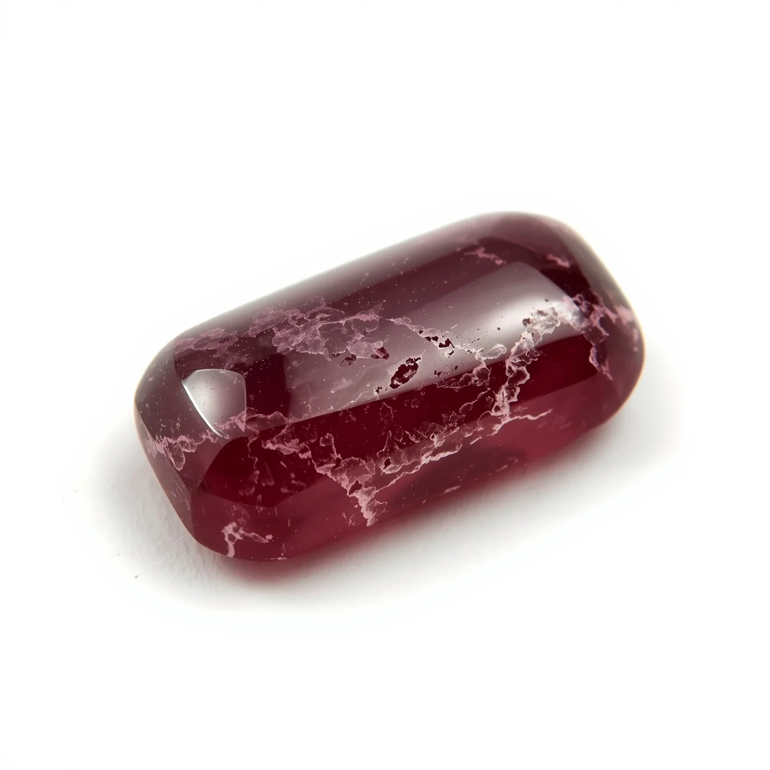Red Jade 10PC Tiny 3x6 MM Baguette Cabochon Red Shine semi Precious Loose Gems - Image 2