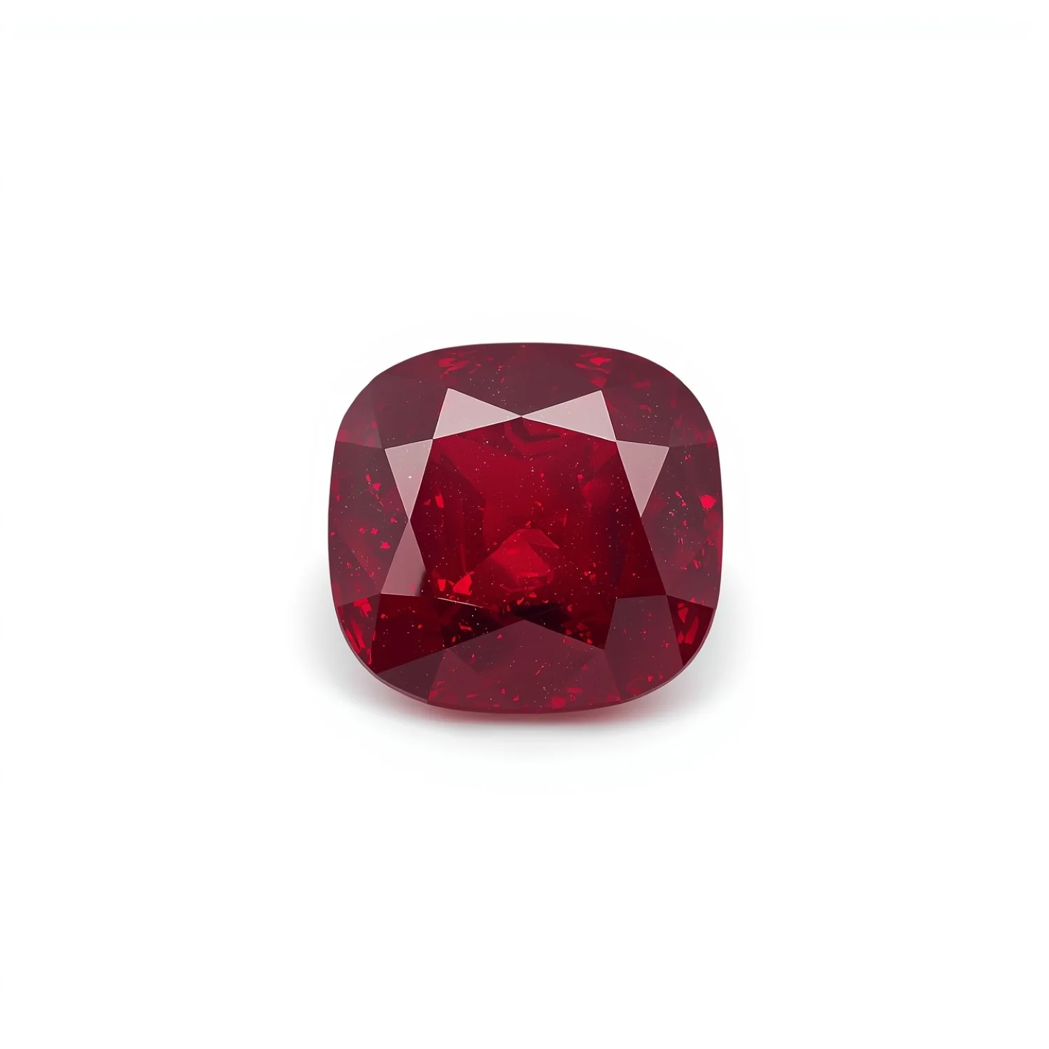 Red Jade 10PC Tiny 4x4 MM Cushion Faceted Red Brilliant Semi Precious Loose Gems