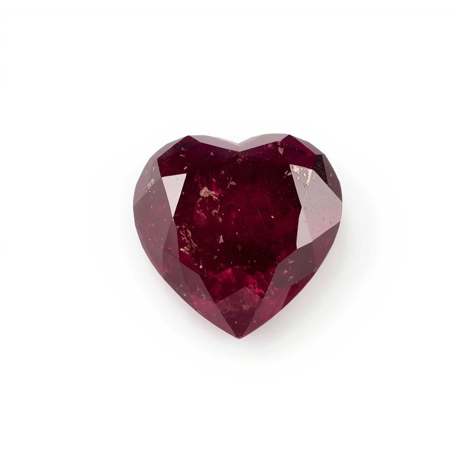 Red Jade 10PC Tiny 4x4 MM Heart Faceted Red Brilliant Semi Precious Loose Gems - Image 2