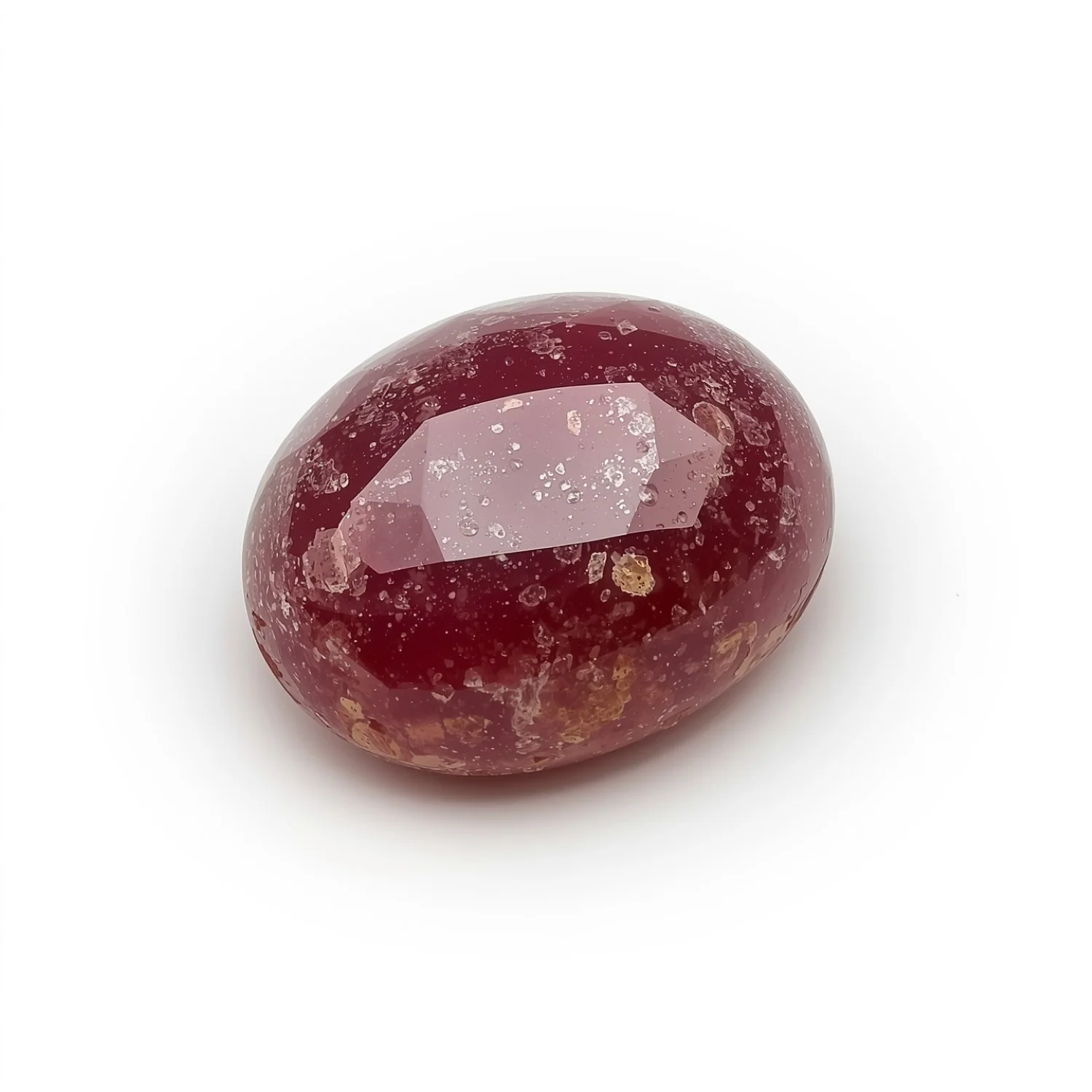 Red Jade 10PC Tiny 4x6 MM Oval Cabochon Red Genuine semi Precious Loose Gems - Image 2